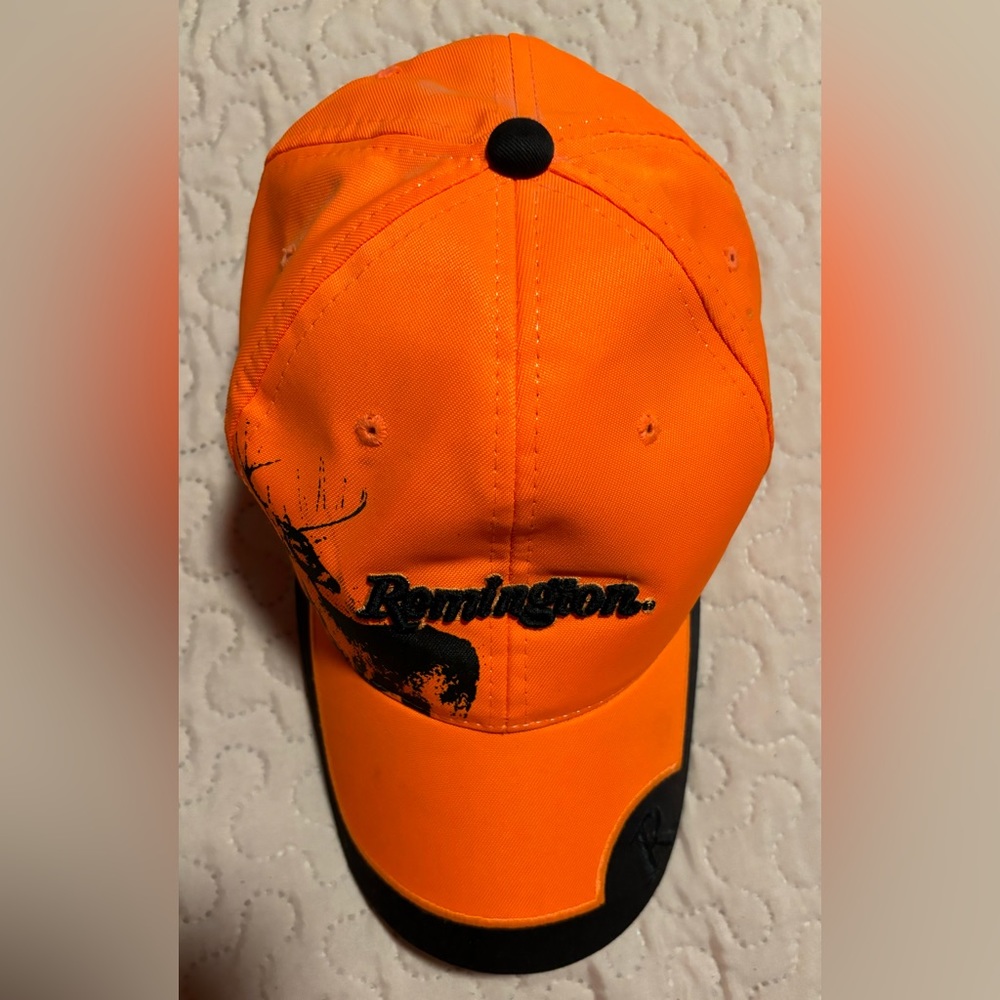 Official Remington Licensed Signatures Cloth Close  Embroidery Orange Ball Cap